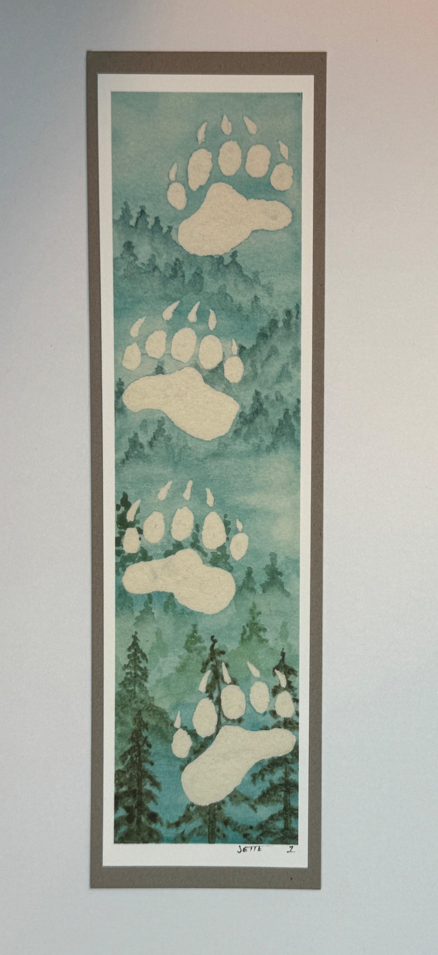 LG Bookmark "Natures Wisdom: Bear Paw" - Artist JETTE
