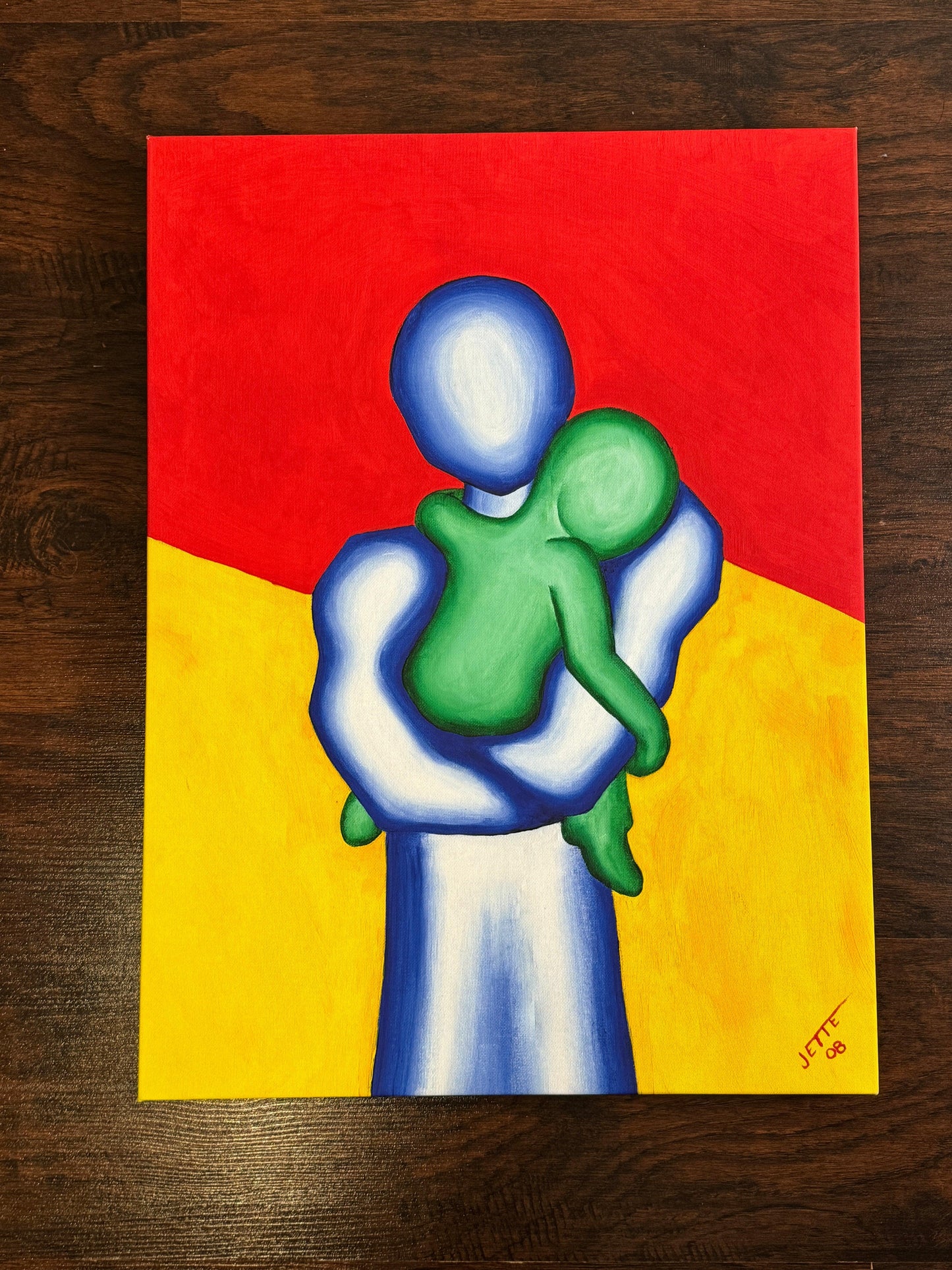 "Paternal Love" 18x24 Limited Edition Gallery Wrapped Print - Artist JETTE