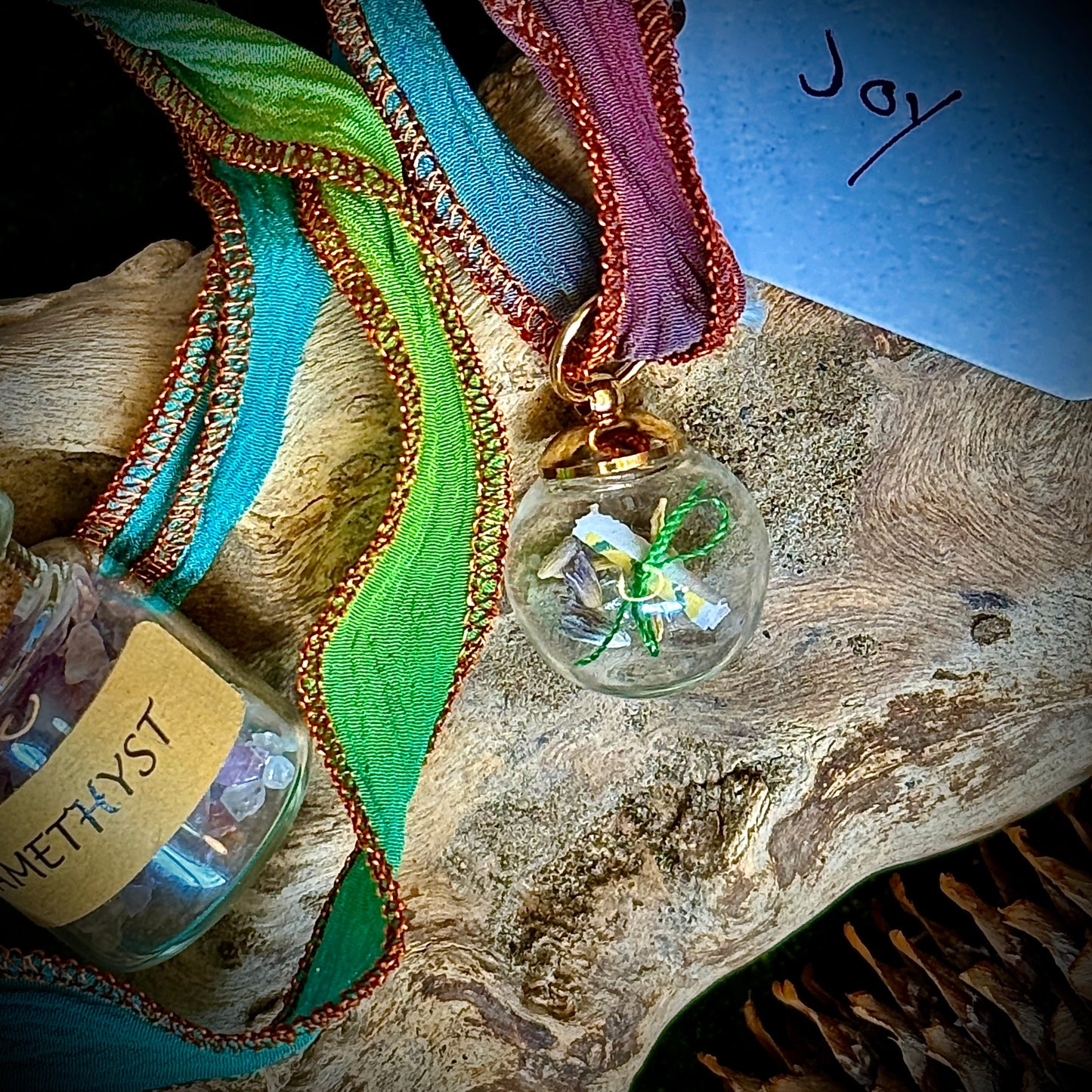 Spell Jar Pendants -JOY