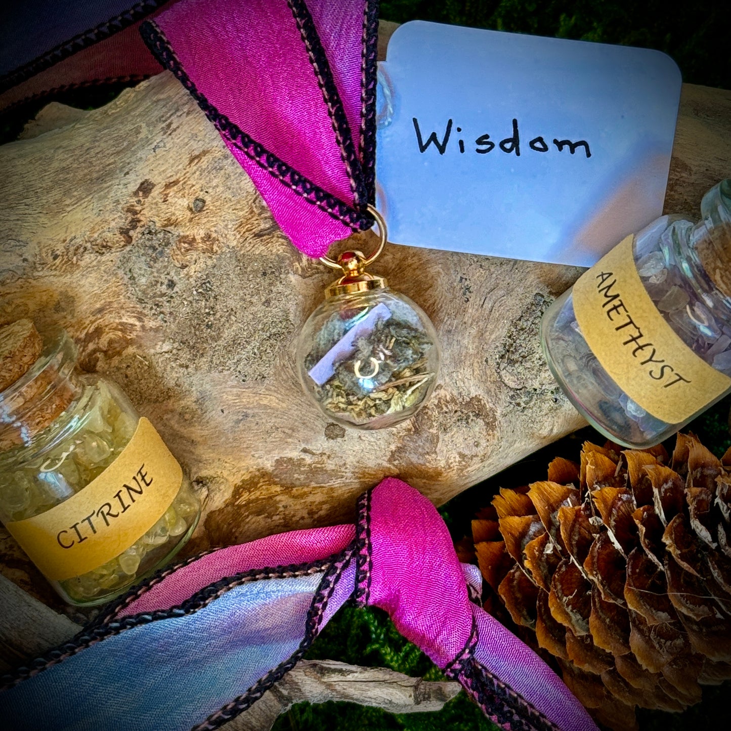 Spell Jar Pendants - WISDOM