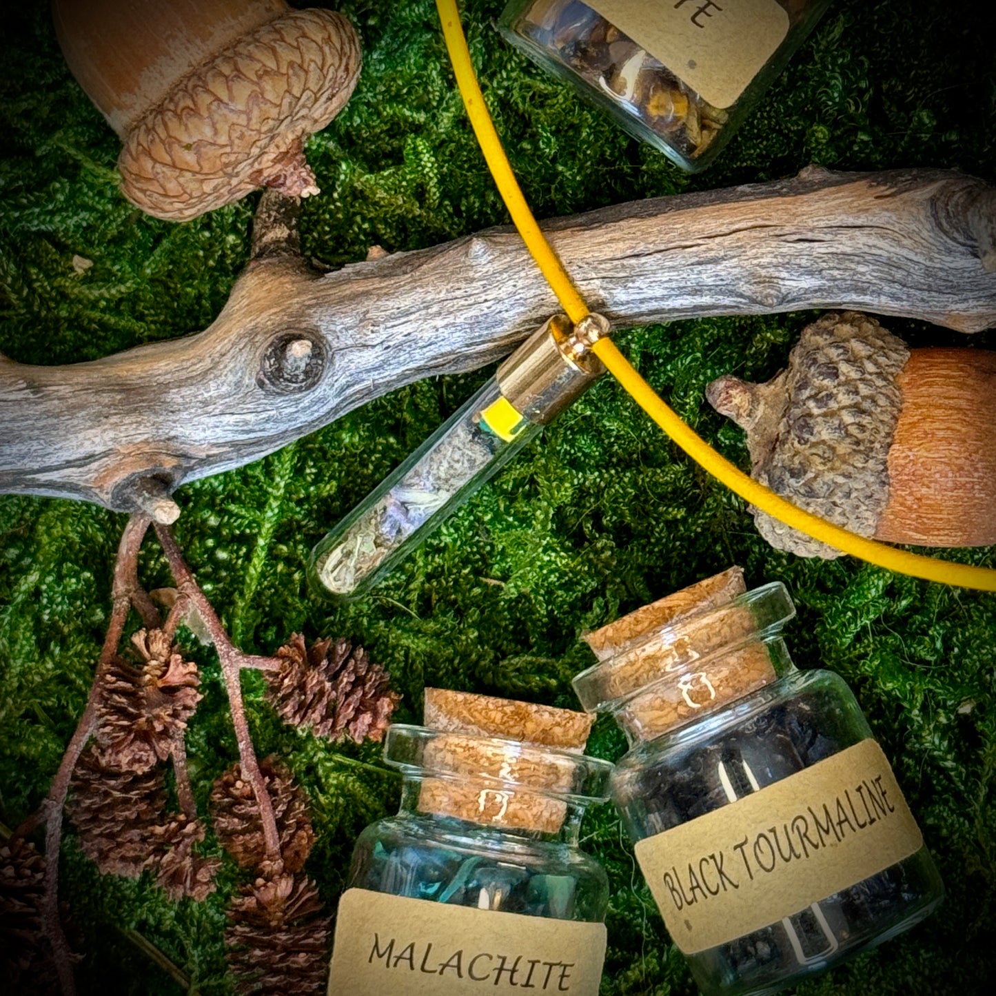 Spell Jar Pendants - SAFE TRAVELS