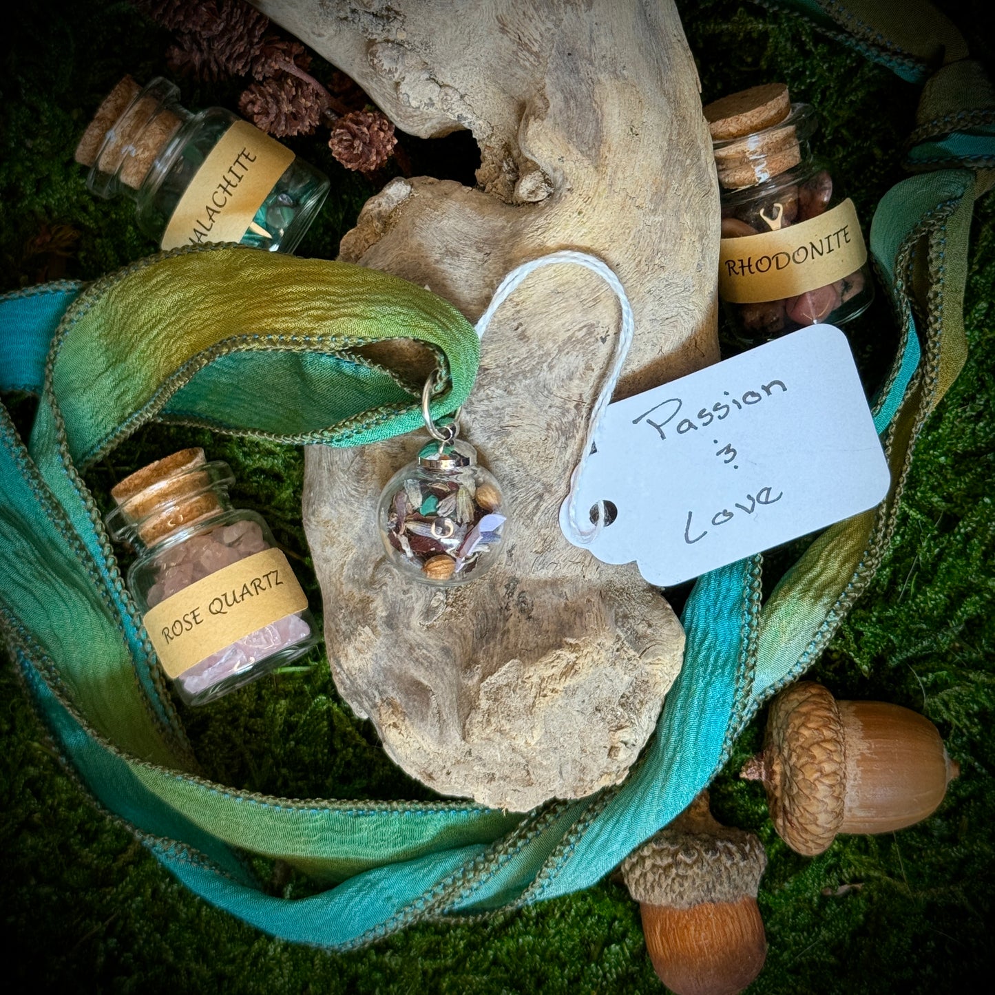 Spell Jar Pendants - LOVE/PASSION