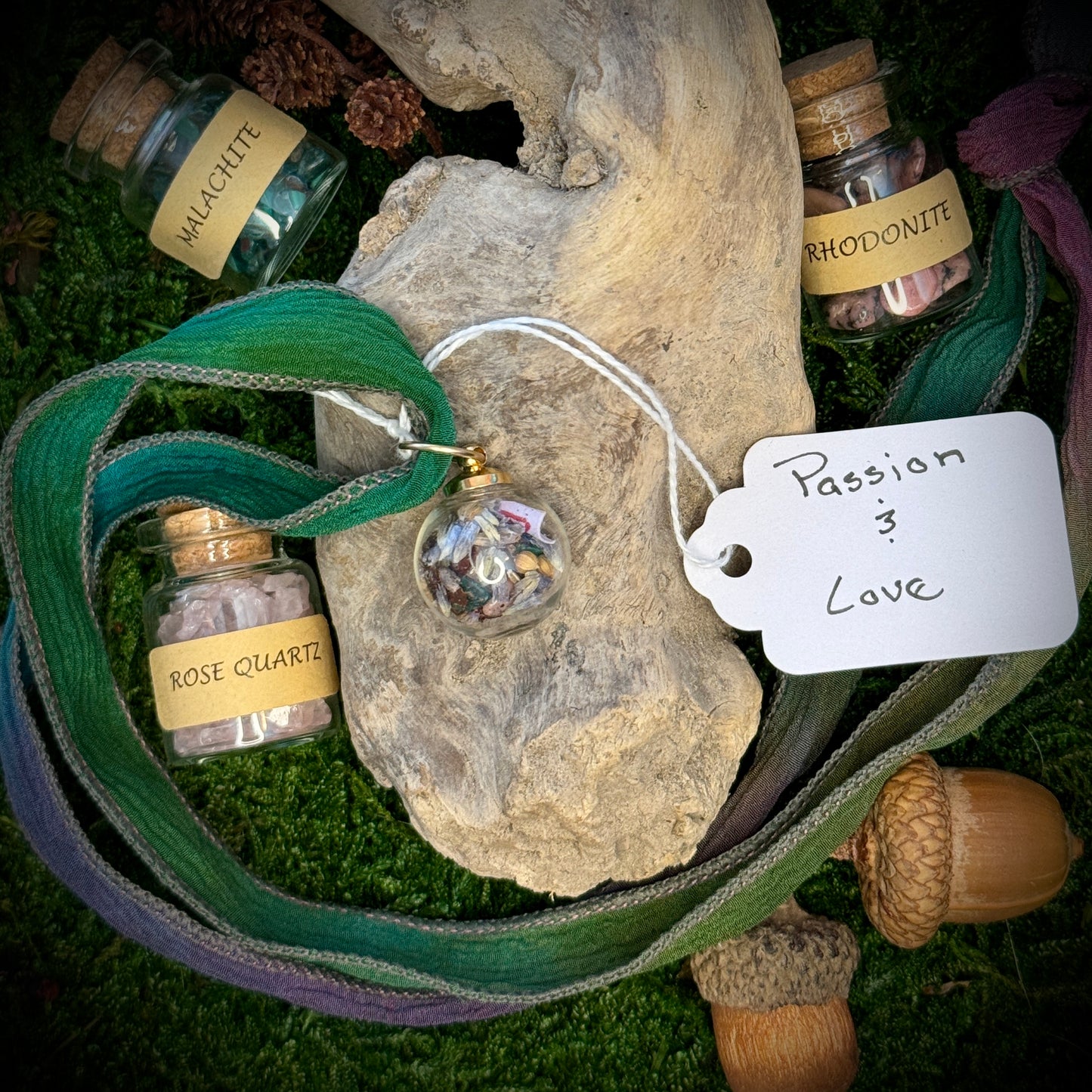 Spell Jar Pendants - LOVE/PASSION