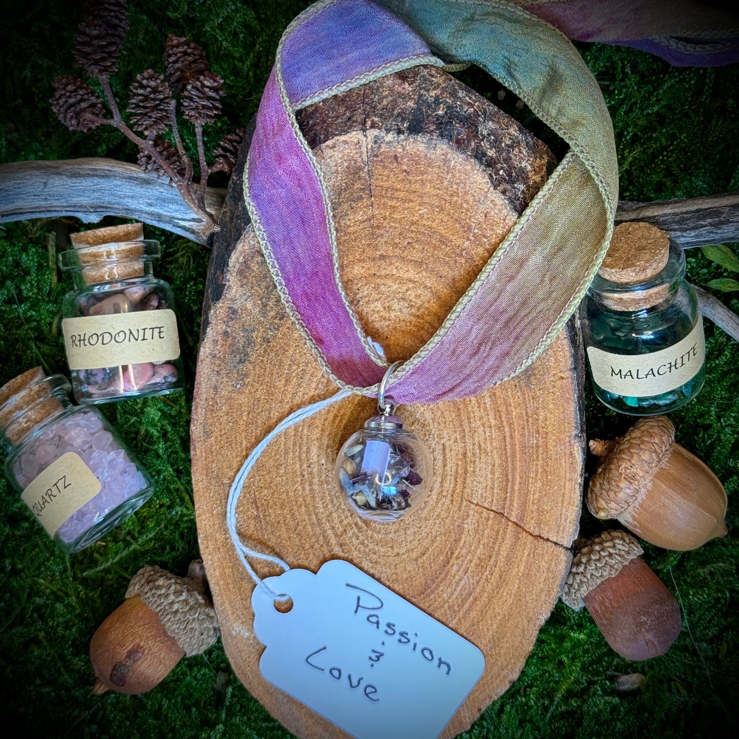 Spell Jar Pendants - LOVE/PASSION