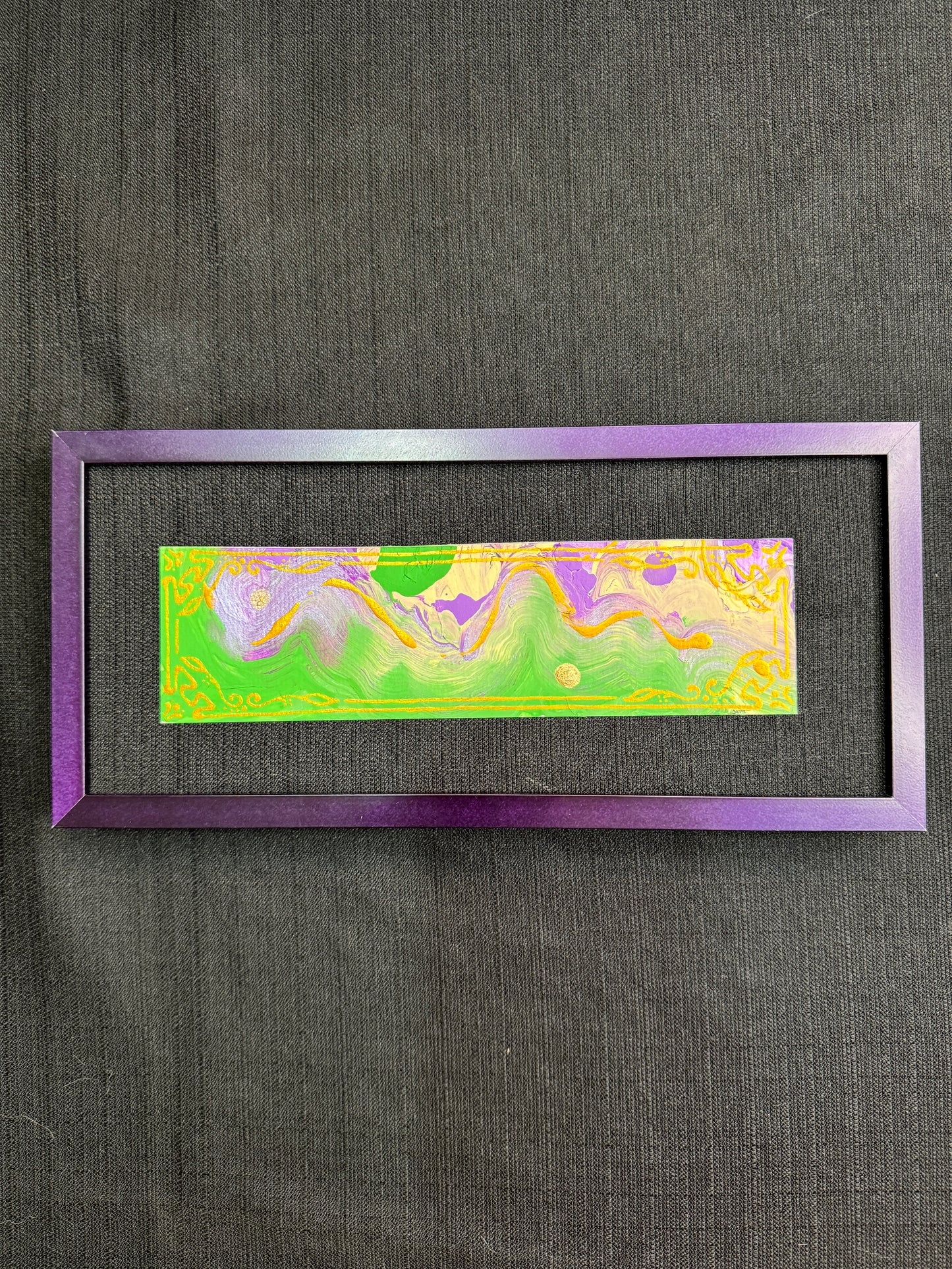 "Lavender Languish" custom framed acrylic on acrylic paper