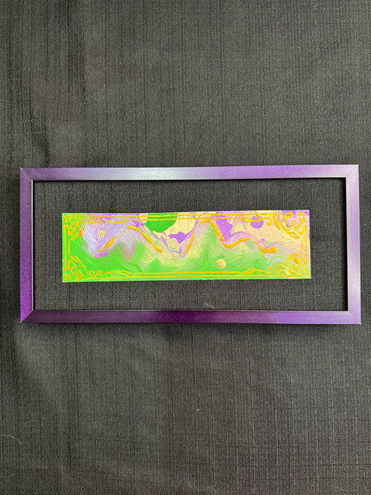 "Lavender Languish" custom framed acrylic on acrylic paper